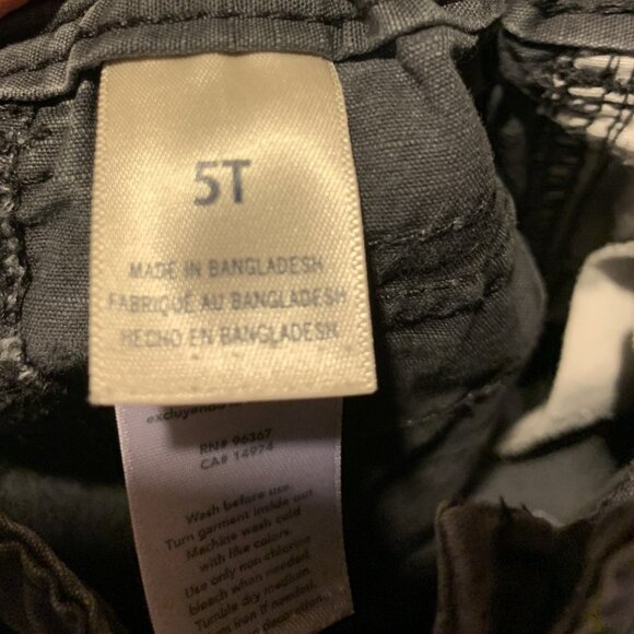 Oshkosh Boys 5T Grey Cargo Pants - Picture 4 of 5